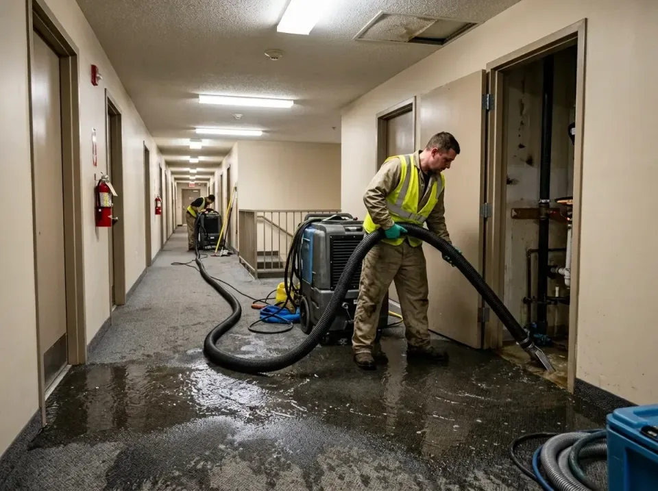 multi-unit-apartment-hallway-f-005 — frequently asked questions, Emergency Burst Pipe Water Extraction & Removal in Trafford…